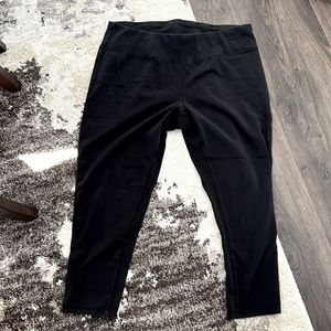 RBX Black Calf Length Spandex Leggings